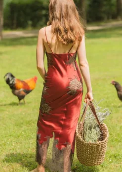 Alle Negligés|Seidenneglige^Marjolaine Seide Neglige lang MELINDA von