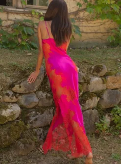 Alle Negligés|Seidenneglige^Marjolaine Seide Neglige lang MELINDA Luxus von