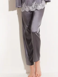 Mit Seidensatin|Alle Unterteile^Chiara Fiorini Seide Pyjamahose SETA No. 10 uni von