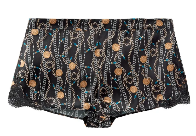 Alle Slips|Mit Seidensatin^Aubade Seide Shorts TOI MON AMOUR mit Print von
