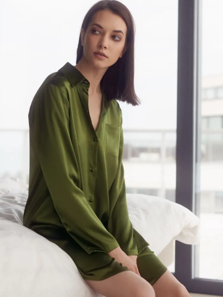 Seiden Basics|Seide Sleepshirt^Gattina Seide Sleepshirt SEDUZIONE DI SETA von