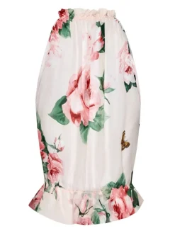 Camisole (Breite Träger)|Alle Lingerie Tops^Cadolle Seide Top OLIVIA BALI rosa geblümt von rosa grün mit Blumenmuster