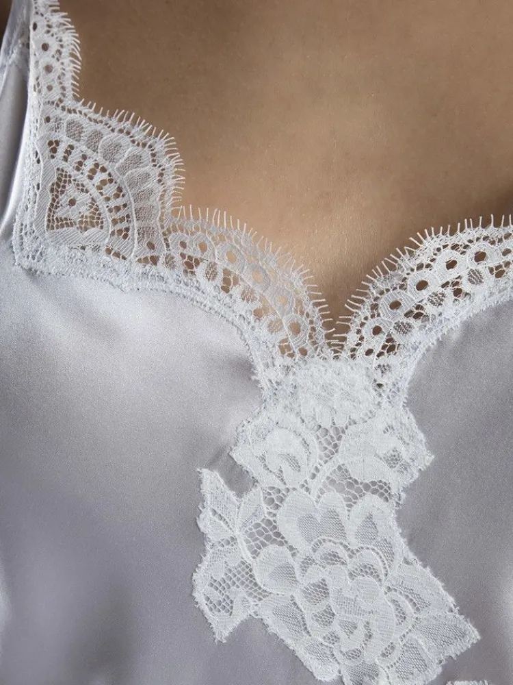 Tops Mit Spitze|Alle Lingerie Tops^Aubade Seide Top SOIE D´AMOUR mit Spitze von