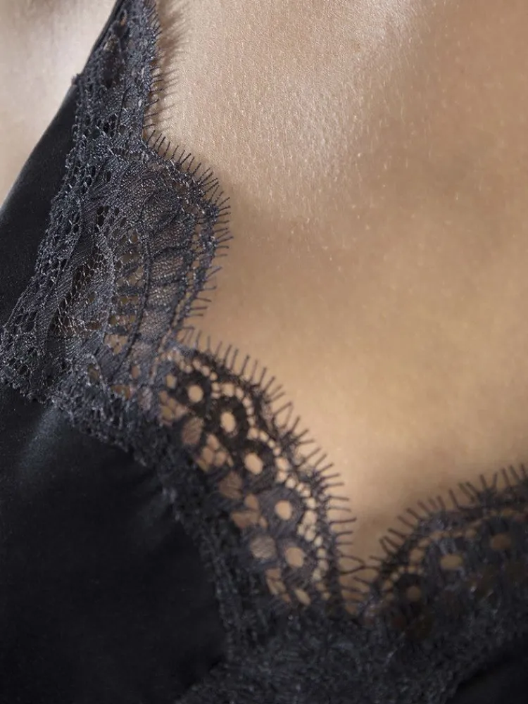 Tops Mit Spitze|Alle Lingerie Tops^Aubade Seide Top SOIE D´AMOUR mit Spitze von