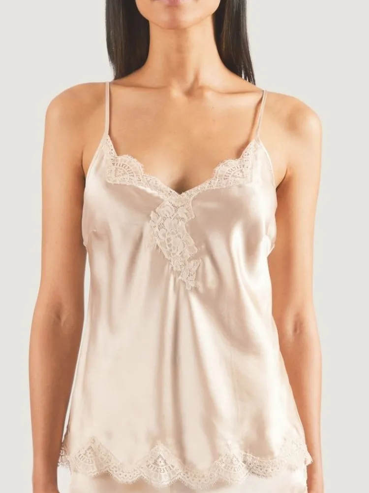 Tops Mit Spitze|Alle Lingerie Tops^Aubade Seide Top SOIE D´AMOUR mit Spitze von