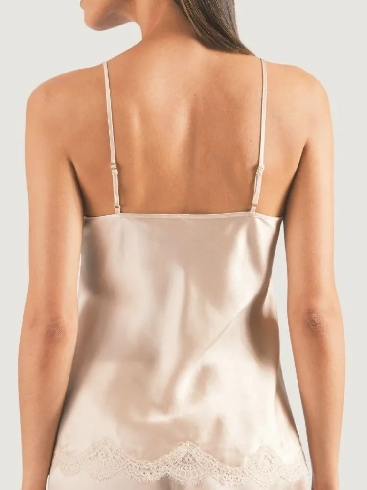 Tops Mit Spitze|Alle Lingerie Tops^Aubade Seide Top SOIE D´AMOUR mit Spitze von
