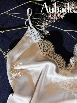 Tops Mit Spitze|Spaghettiträger Tops^Aubade Seide Top TOI MON AMOUR klassische Farben von