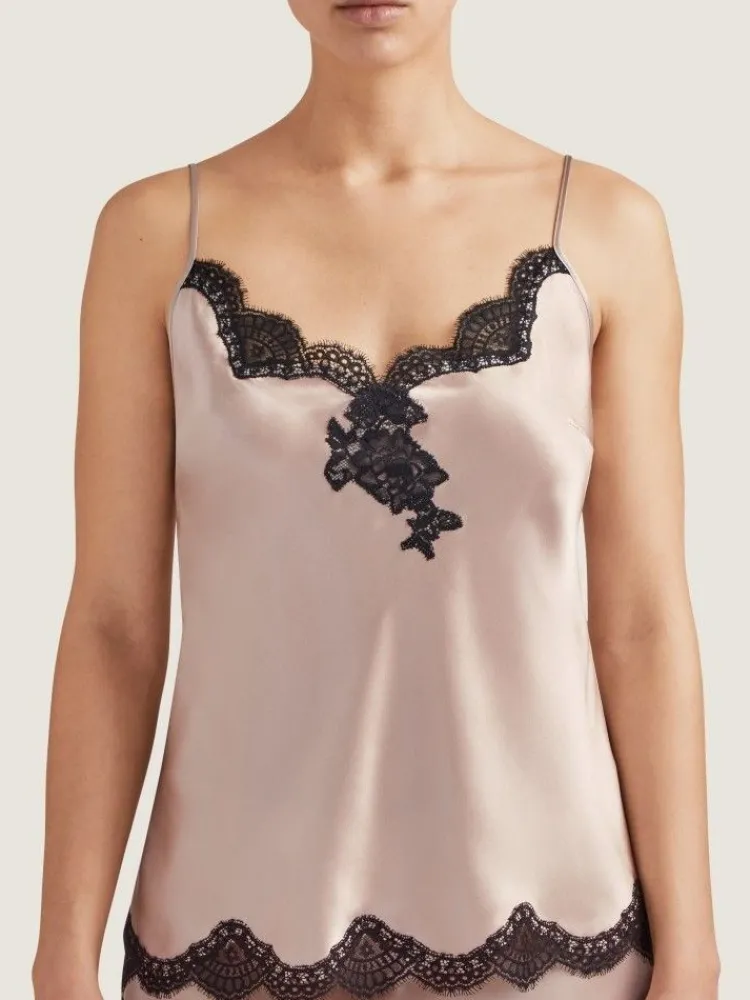 Tops Mit Spitze|Spaghettiträger Tops^Aubade Seide Top TOI MON AMOUR Satin von