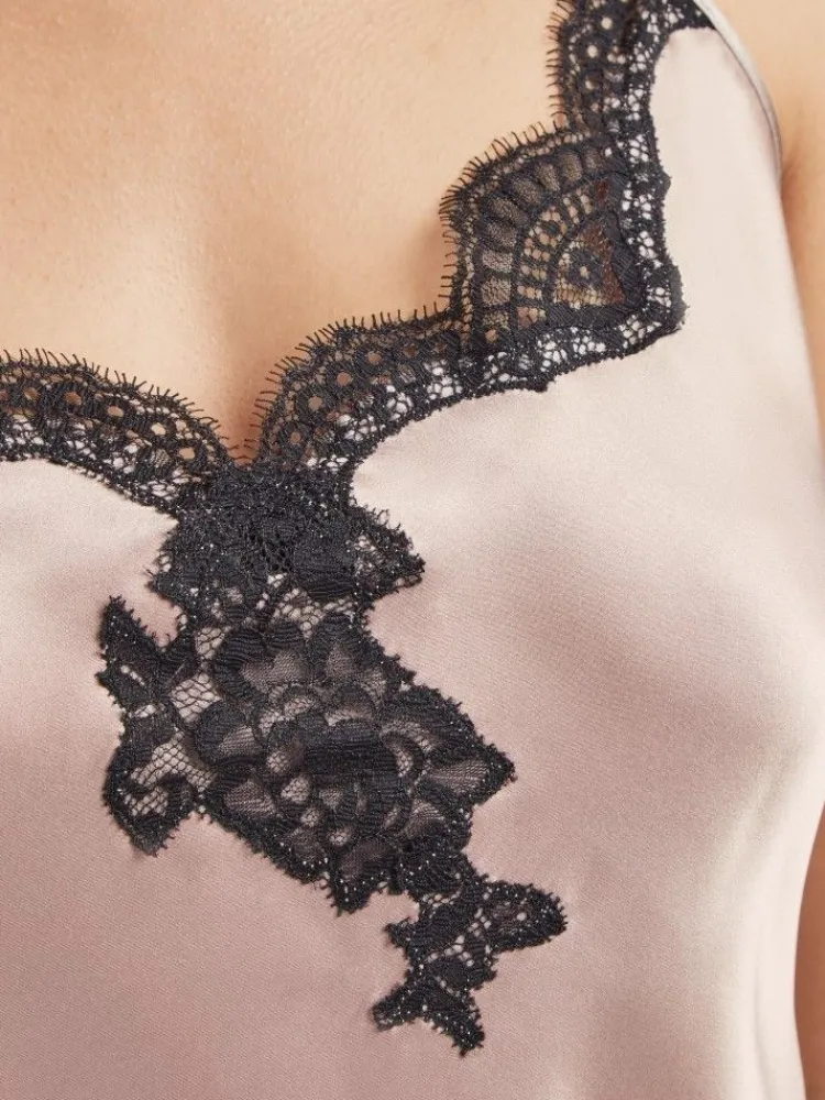 Tops Mit Spitze|Spaghettiträger Tops^Aubade Seide Top TOI MON AMOUR Satin von