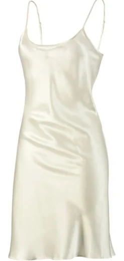 Seiden Basics|Seidennachthemd^Gattina Seide-Baumwolle Nachthemd SATIN knielang uni von