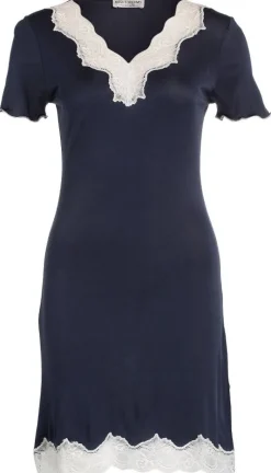 Seiden Basics|Seide Sleepshirt^Nightdreams Seidenmix Kurzarm Nachthemd MAHÉ Nr. 1 uni von