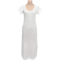 Seidenneglige|Seidennachthemd^Nightdreams Seidenmix Kurzarm Nachthemd MAHÉ Nr. 2 mit Spitze