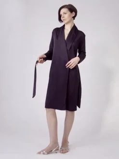 Morgenmantel Kurz|Morgenmantel Mit Seide^Nightdreams Seidenmix Kurz-Morgenmantel ADELAIDE uni von