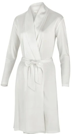 Morgenmantel Kurz|Morgenmantel Mit Seide^Nightdreams Seidenmix Kurz-Morgenmantel ADELAIDE glatt von