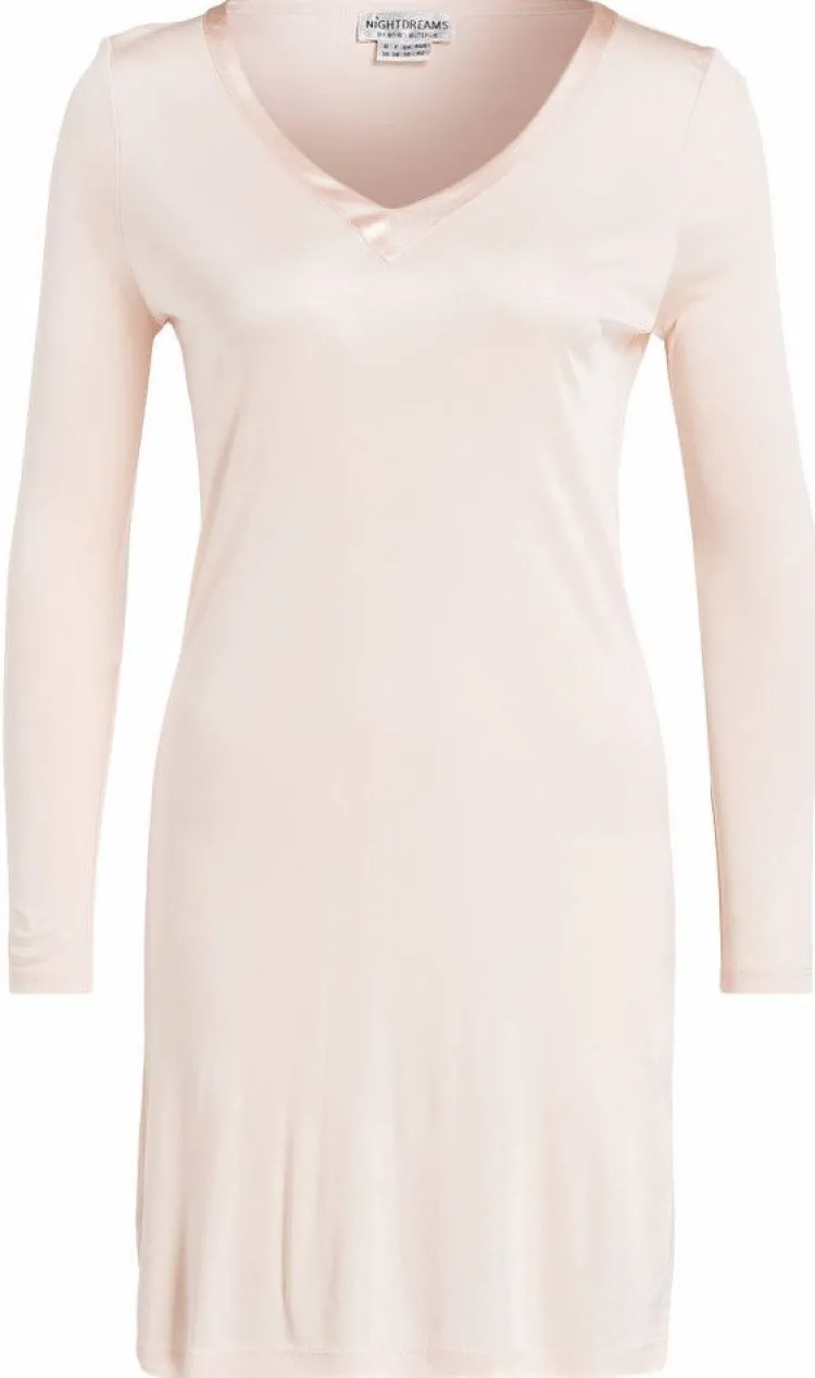 Seiden Basics|Seide Sleepshirt^Nightdreams Seidenmix Sleepshirt ADELAIDE glatt von