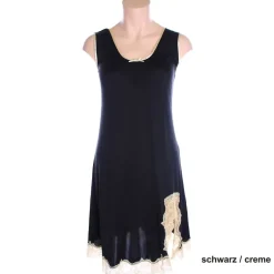Kurze Unterkleider|Seidennachthemd^Nightdreams Seidenmix Träger-Unterkleid MAHÉ mit Spitze