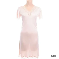 Seide Sleepshirt|Seidennachthemd^Nightdreams Seidenmix Wirkseide Kurzarm Nachthemd MAHÉ Nr. 1 von