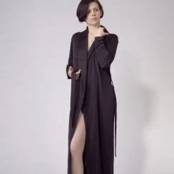 Morgenmantel Lang|Morgenmantel Mit Seide^Nightdreams Seidenmix Wirkseide langer Morgenmantel ADELAIDE von