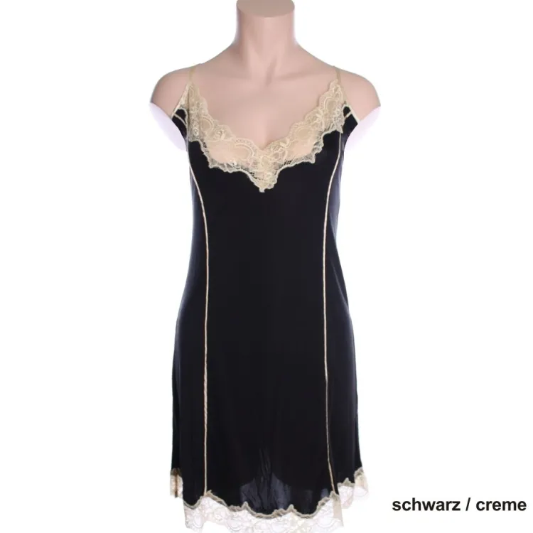 Seidennachthemd|Unterkleider Mit Seide^Nightdreams Seidenmix Wirkseide Spaghetti-Nachthemd MAHÉ von