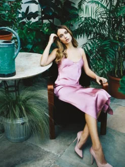 Kleider|Seiden Basics^Luna di Seta Seidennachthemd / Seidenkleid NEW SEDUCTION glatt von