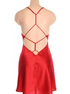 Seidennachthemd^Marjolaine Seidennachthemd DAPHNEE rot oder beere von beere-violett oder rot