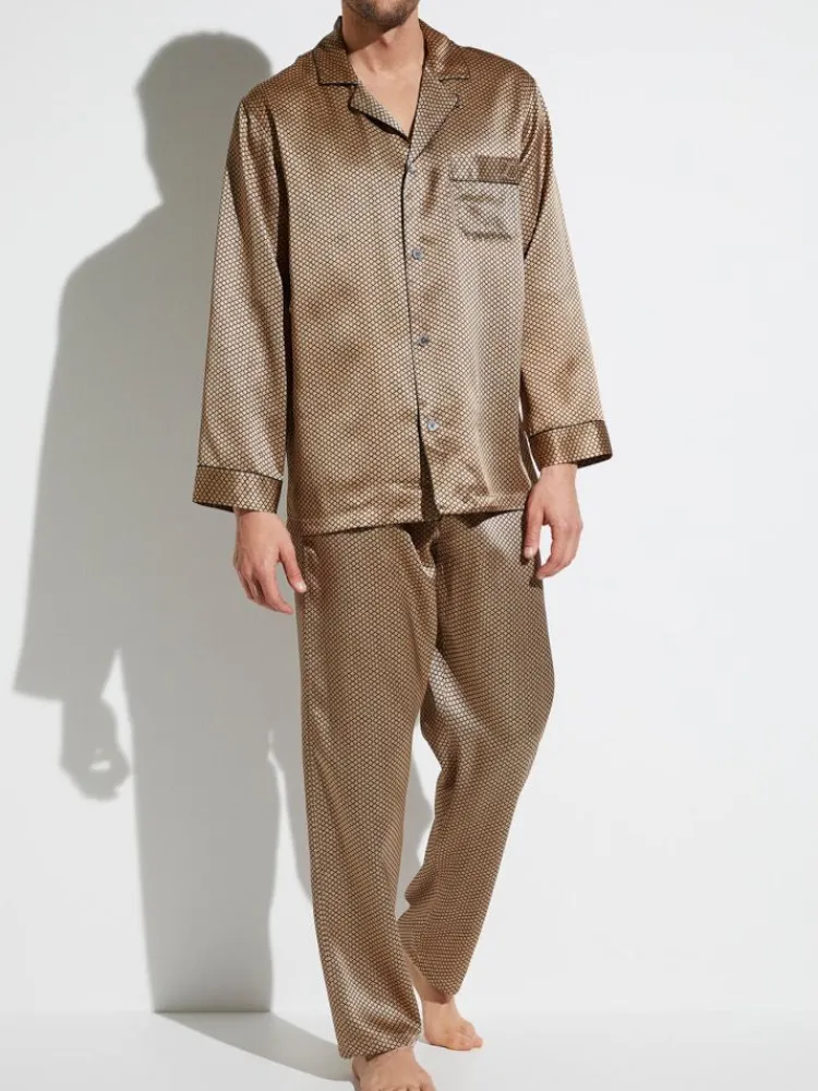 Seidenschlafanzüge^Zimmerli Seidenpyjama Herren SILK NIGHTWEAR 6000 elegant von