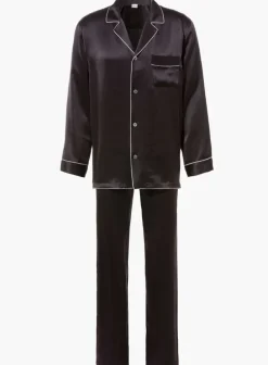 Seidenschlafanzüge^Zimmerli Seidenpyjama Herren SILK NIGHTWEAR 6000 elegant von