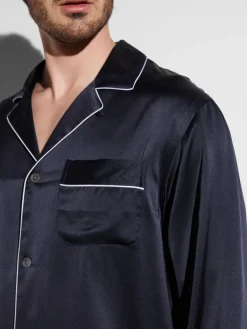 Seidenschlafanzüge^Zimmerli Seidenpyjama Herren SILK NIGHTWEAR 6000 elegant von