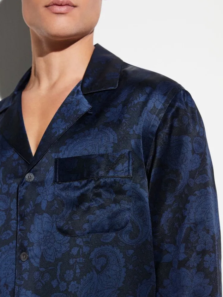 Seidenschlafanzüge^Zimmerli Seidenpyjama Herren SILK NIGHTWEAR 6000 elegant von