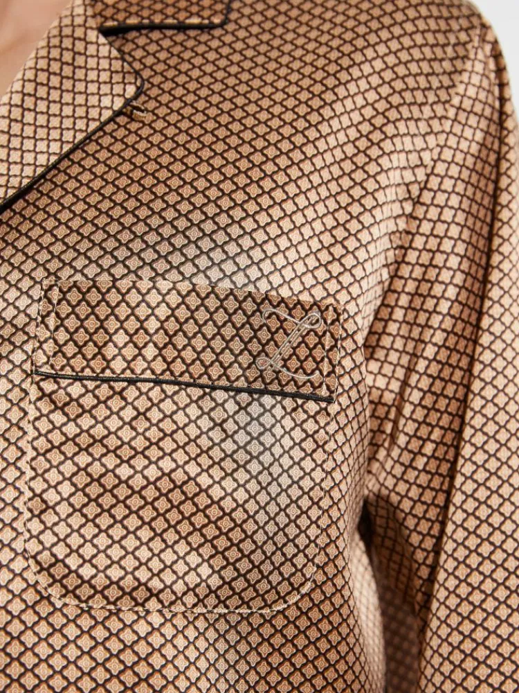 Seidenschlafanzüge^Zimmerli Seidenpyjama Herren SILK NIGHTWEAR 6000 elegant von