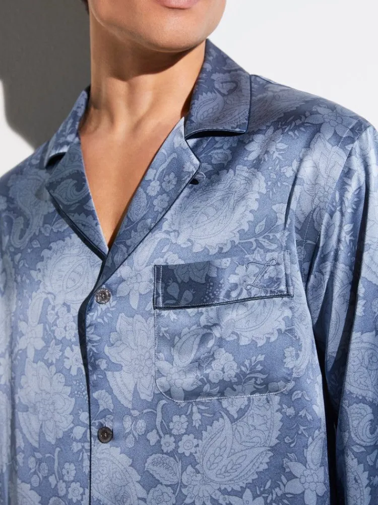 Seidenschlafanzüge^Zimmerli Seidenpyjama Herren SILK NIGHTWEAR 6000 von