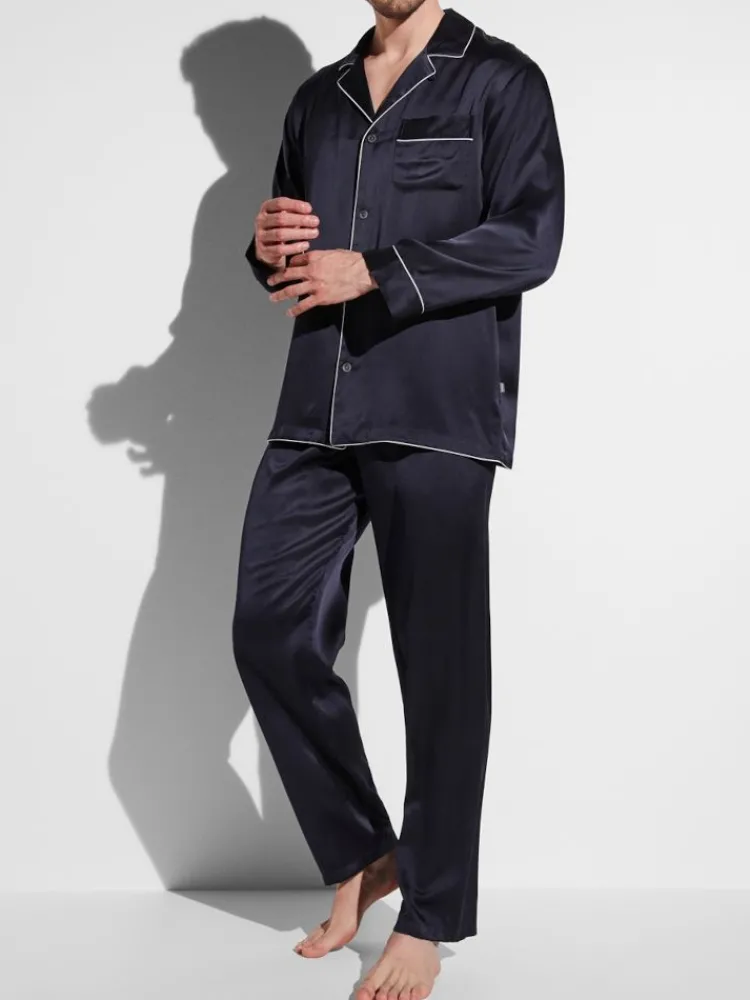 Seidenschlafanzüge^Zimmerli Seidenpyjama Herren SILK NIGHTWEAR 6000 von