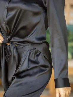 Lounge-Wear|Seidenpyjama^Marjolaine Seidenpyjama ROXANE Stretchseide von