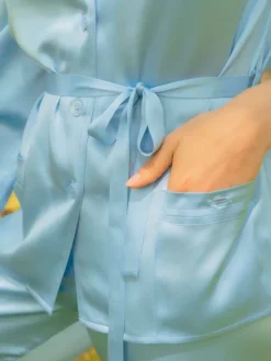 Lounge-Wear|Seiden Basics^Marjolaine Seidenpyjama SOIE UNIE 100% Seide