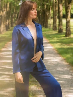 Lounge-Wear|Seiden Basics^Marjolaine Seidenpyjama SOIE UNIE 100% Seide