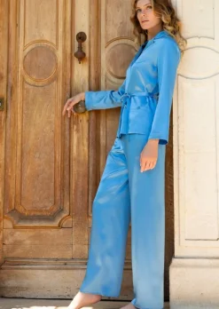 Lounge-Wear|Seiden Basics^Marjolaine Seidenpyjama SOIE UNIE 100% Seide