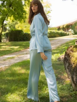 Lounge-Wear|Seiden Basics^Marjolaine Seidenpyjama SOIE UNIE 100% Seide