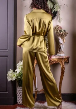 Lounge-Wear|Seiden Basics^Marjolaine Seidenpyjama SOIE UNIE 100% Seide