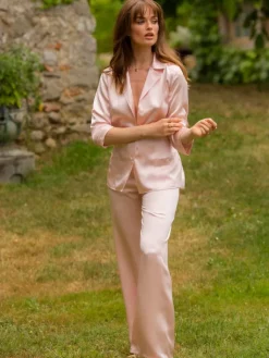 Lounge-Wear|Seiden Basics^Marjolaine Seidenpyjama SOIE UNIE von