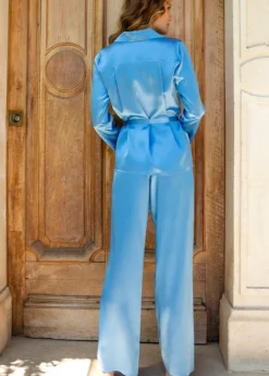 Lounge-Wear|Seiden Basics^Marjolaine Seidenpyjama SOIE UNIE von Basic Line