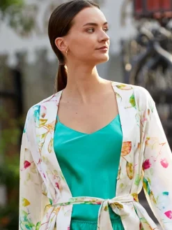 Spaghettiträger Tops|Mit Seidensatin^Luna di Seta Seidentop 100% Seide CLASSICO bunt von