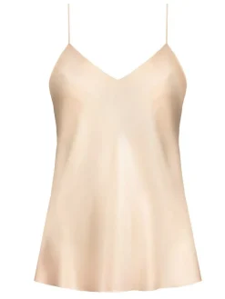 Spaghettiträger Tops|Mit Seidensatin^Luna di Seta Seidentop 100% Seide CLASSICO bunt von