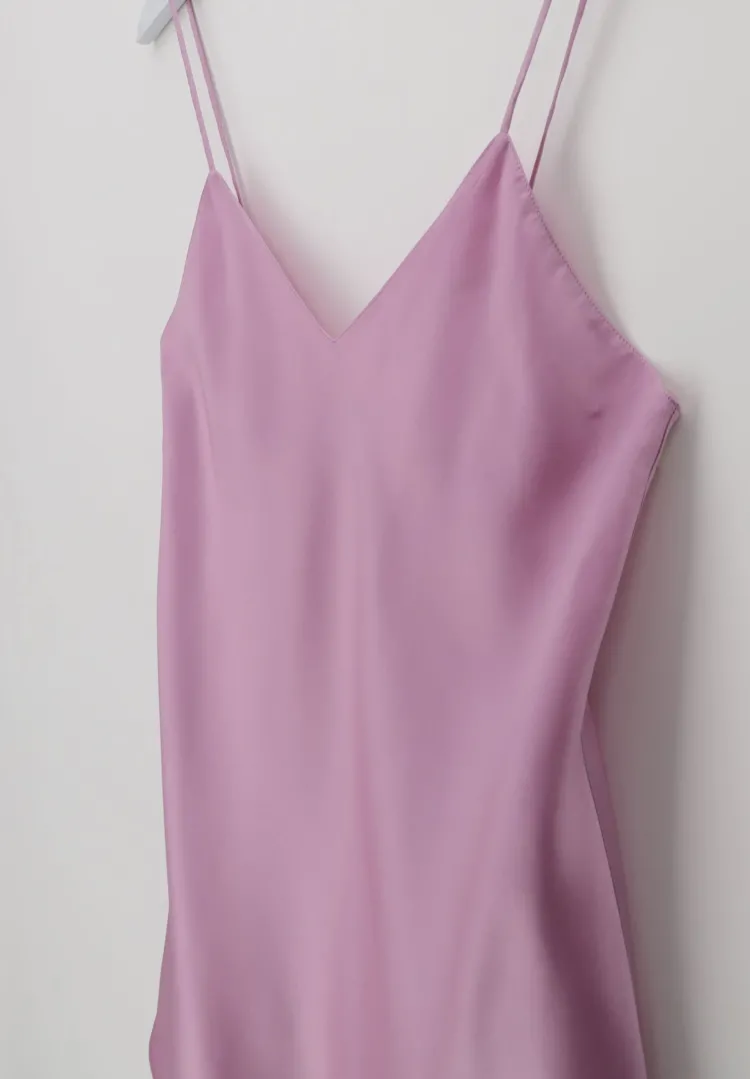 Spaghettiträger Tops|Mit Seidensatin^Luna di Seta Seidentop 100% Seide CLASSICO Satin von