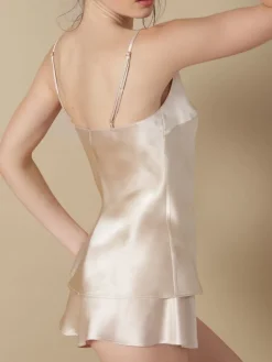 Spaghettiträger Tops|Alle Lingerie Tops^Marjolaine Seidentop 100% Seide ODON elegant von