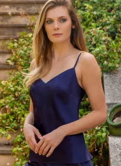 Spaghettiträger Tops|Alle Lingerie Tops^Marjolaine Seidentop 100% Seide ODON Satin von