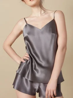 Spaghettiträger Tops|Alle Lingerie Tops^Marjolaine Seidentop 100% Seide ODON Satin von