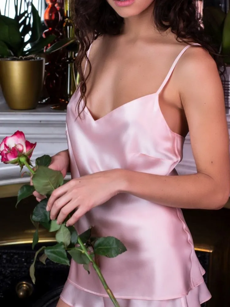 Spaghettiträger Tops|Alle Lingerie Tops^Marjolaine Seidentop 100% Seide ODON von