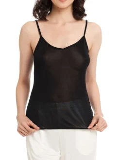 Spaghettiträger Tops|Alle Lingerie Tops^Gattina Seidentop aus 100% Wirkseide PURE von