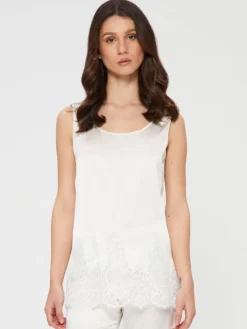 Camisole (Breite Träger)|Alle Lingerie Tops^Chiara Fiorini Seidentop Camisole SETA No. 11 mit Spitze von