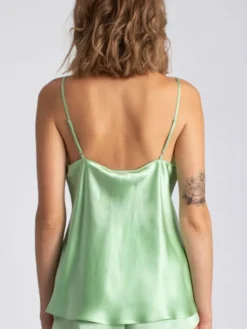 Spaghettiträger Tops|Mit Seidensatin^Vivis Seidentop CARLA von